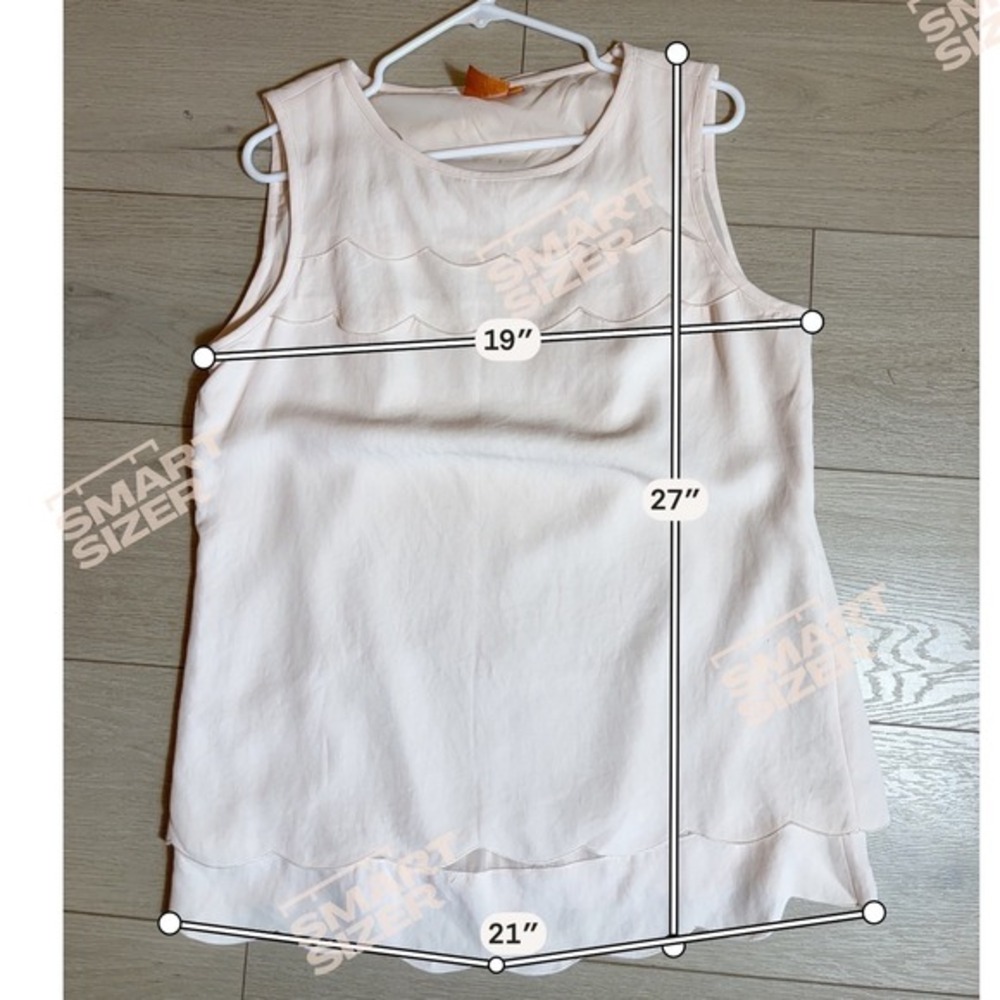 Tory Burch Cream Sleeveless Ruffle-Front Shell - Picture 7 of 10